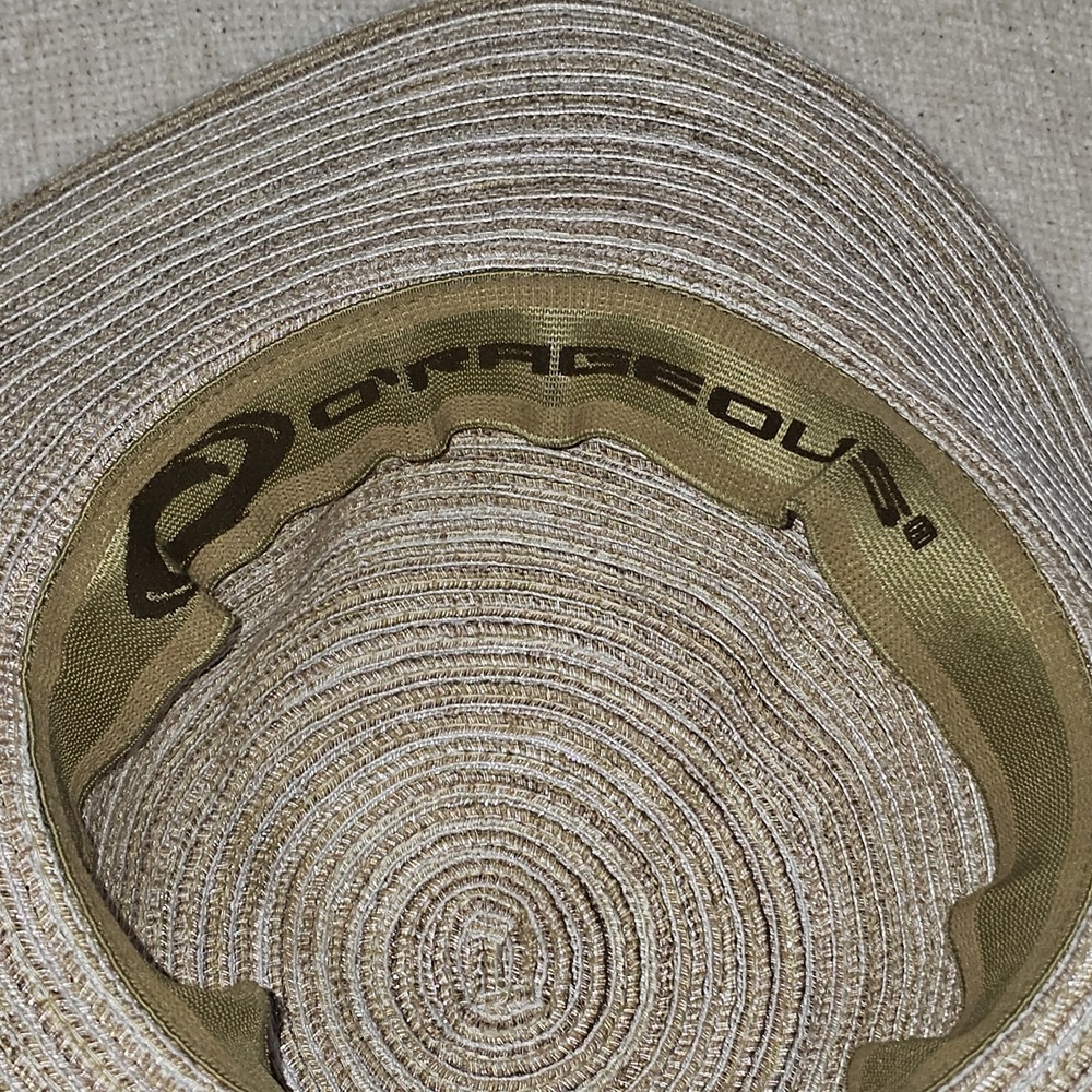 EUC O'RAGEOUS women's 3.5" brim floppy packable beige beach/ sun hat, O/S - Picture 4 of 4